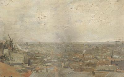 Vincent Van Gogh View of Paris from Montmartre (nn04) Sweden oil painting art